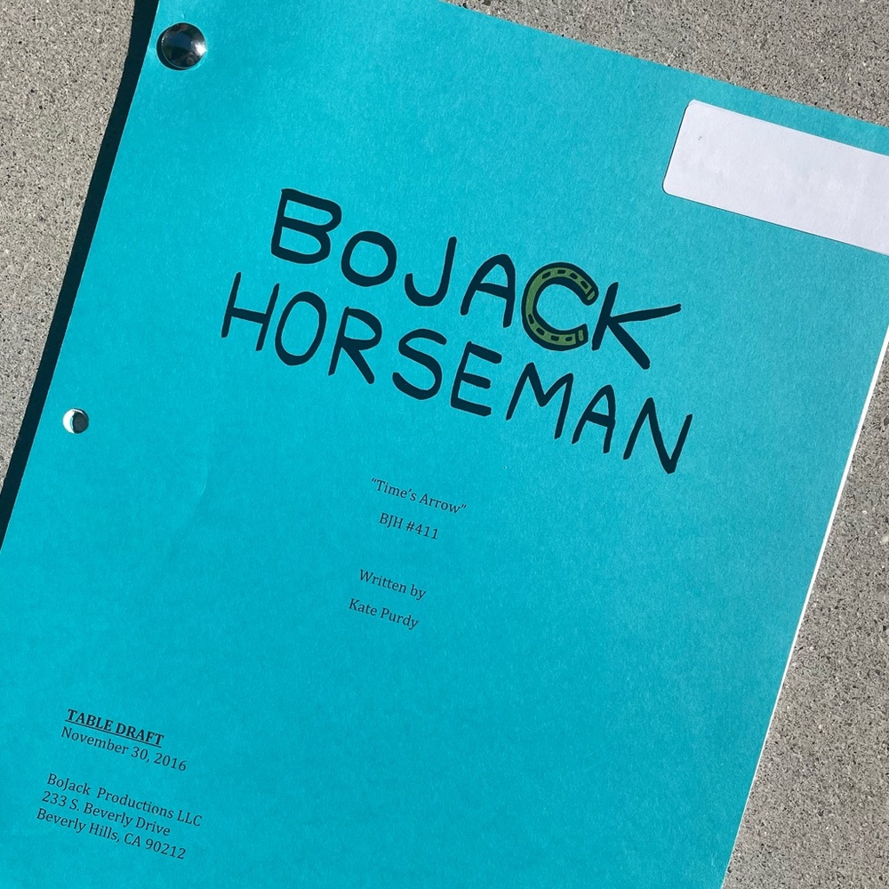 Bojack Horseman 2016 Time’s Arrow Episode Original Production Table Draft Script - Picture 2 of 12